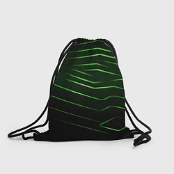 Рюкзак-мешок Green abstract dark background, цвет: 3D-принт