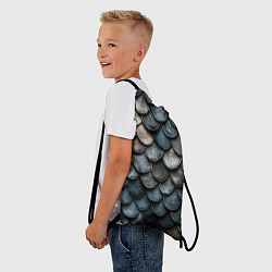 Рюкзак-мешок Чешуя тёмного дракона, цвет: 3D-принт — фото 2