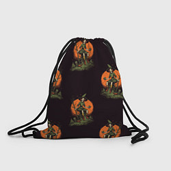 Рюкзак-мешок Ведьма сидит на старом пне, цвет: 3D-принт