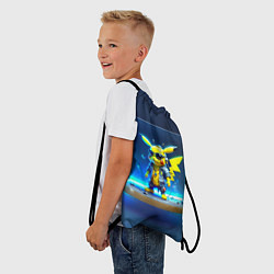 Рюкзак-мешок Крутой Пикачу, цвет: 3D-принт — фото 2