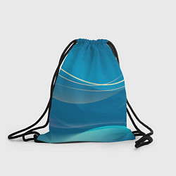 Рюкзак-мешок Абстрактный голубой фон, цвет: 3D-принт