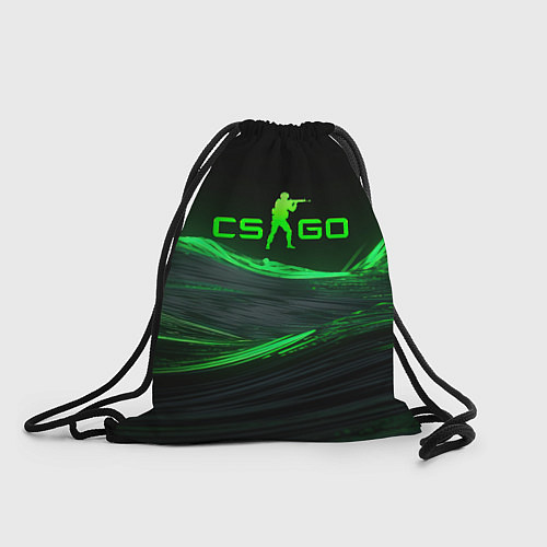 Мешок для обуви CSGO neon green logo / 3D-принт – фото 1