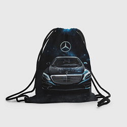 Рюкзак-мешок Mercedes Benz space background, цвет: 3D-принт