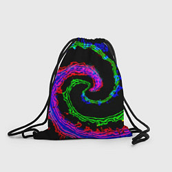 Рюкзак-мешок Тай-дай электро, цвет: 3D-принт