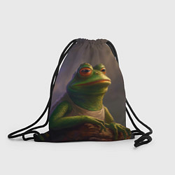 Рюкзак-мешок Натуральная лягушка Пепе, цвет: 3D-принт