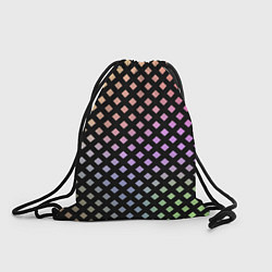 Рюкзак-мешок Цветной под сеткой имитация, цвет: 3D-принт
