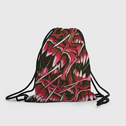 Рюкзак-мешок Красные клыки, цвет: 3D-принт