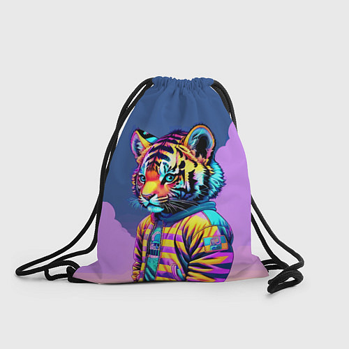 Мешок для обуви Cool tiger cub - pop art / 3D-принт – фото 1