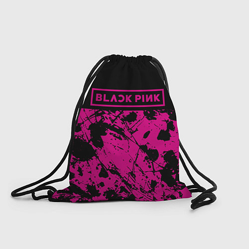 Мешок для обуви Black pink - emblem - pattern - music / 3D-принт – фото 1