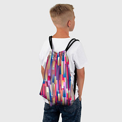Рюкзак-мешок Яркие спортивные полоски, цвет: 3D-принт — фото 2