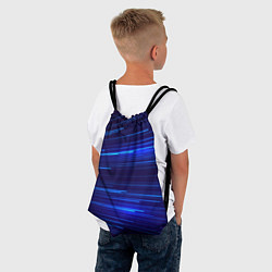 Рюкзак-мешок Яркие неоновые полосы - минимализм, цвет: 3D-принт — фото 2