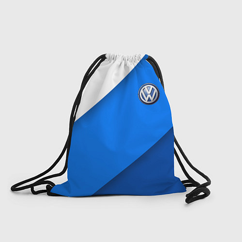 Мешок для обуви Volkswagen - голубые линии / 3D-принт – фото 1