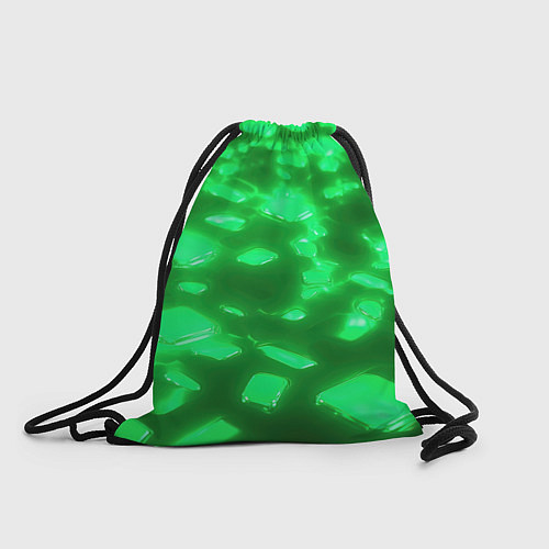 Мешок для обуви Зеленые свечения / 3D-принт – фото 1