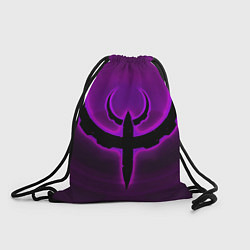 Рюкзак-мешок Quake фиолетовый, цвет: 3D-принт