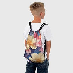 Рюкзак-мешок Водянная лилия лотосы кувшинки, цвет: 3D-принт — фото 2