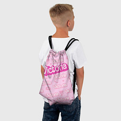 Рюкзак-мешок Виктория - паттерн Барби розовый, цвет: 3D-принт — фото 2