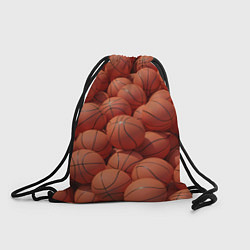 Мешок для обуви Узор с баскетбольными мячами