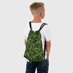 Рюкзак-мешок Листья папоротника паттерн, цвет: 3D-принт — фото 2