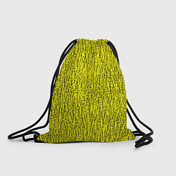 Рюкзак-мешок Паттерн жёлтый в чёрную крапинку, цвет: 3D-принт