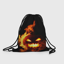 Рюкзак-мешок Тыква в огне, цвет: 3D-принт