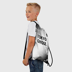 Рюкзак-мешок Tokyo Ghoul glitch на светлом фоне: символ сверху, цвет: 3D-принт — фото 2