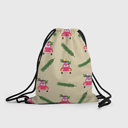 Рюкзак-мешок Машина с подарками, цвет: 3D-принт