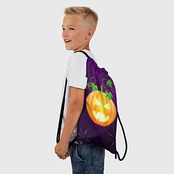 Рюкзак-мешок Зловещая тыква, цвет: 3D-принт — фото 2