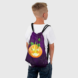 Рюкзак-мешок Зловещая тыква, цвет: 3D-принт — фото 2