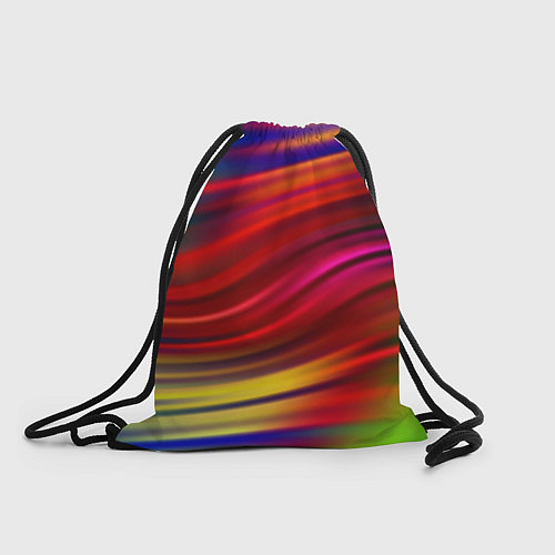Мешок для обуви Разноцветный абстрактный узор волны / 3D-принт – фото 1