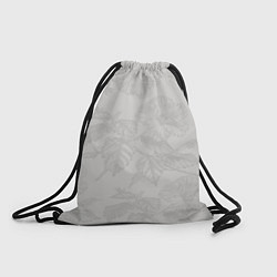 Рюкзак-мешок Цветы в бежевых тонах, цвет: 3D-принт