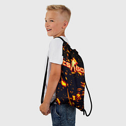 Рюкзак-мешок Cs go огненные стиль, цвет: 3D-принт — фото 2