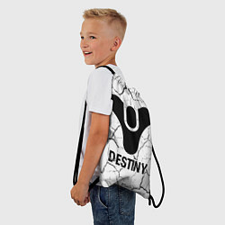 Рюкзак-мешок Destiny glitch на светлом фоне, цвет: 3D-принт — фото 2
