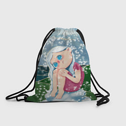 Рюкзак-мешок Снегурочка плачет, цвет: 3D-принт