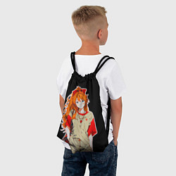 Рюкзак-мешок Аска школьница - Евангелион, цвет: 3D-принт — фото 2