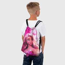 Рюкзак-мешок Барби кукла в вечернем платье от нейросети, цвет: 3D-принт — фото 2