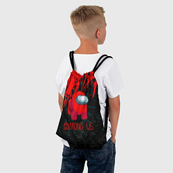Рюкзак-мешок Improstor красный, цвет: 3D-принт — фото 2