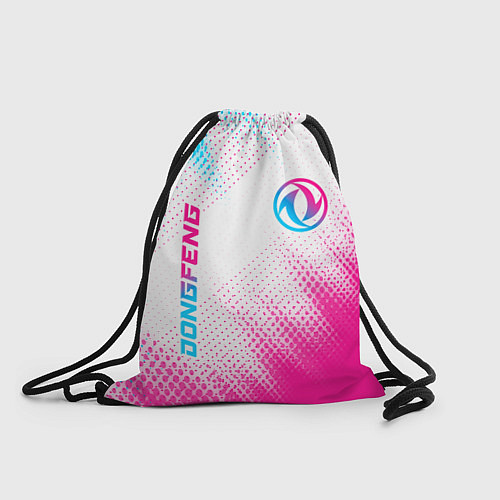 Мешок для обуви Dongfeng neon gradient style: надпись, символ / 3D-принт – фото 1