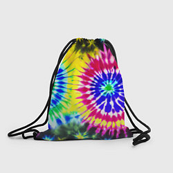 Рюкзак-мешок Colorful floral composition - tie-dye, цвет: 3D-принт