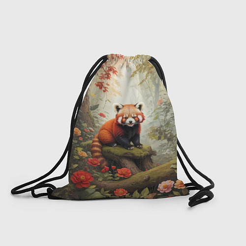 Мешок для обуви Красная панда в лесу / 3D-принт – фото 1