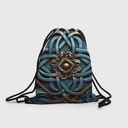 Рюкзак-мешок Симметричный орнамент в кельтской стилистике, цвет: 3D-принт