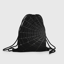 Рюкзак-мешок Паутина на черном фоне, цвет: 3D-принт