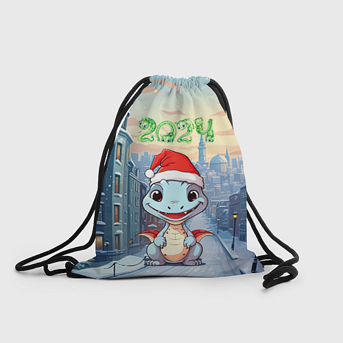 Мешок для обуви Праздничный дракон 2024 / 3D-принт – фото 1