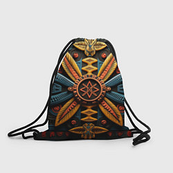 Рюкзак-мешок Орнамент в стиле африканских племён, цвет: 3D-принт