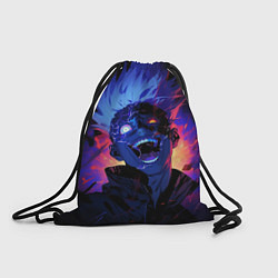 Рюкзак-мешок Сатору Годжо в безумии - Магическая битва, цвет: 3D-принт