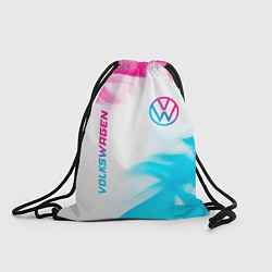 Рюкзак-мешок Volkswagen neon gradient style вертикально, цвет: 3D-принт