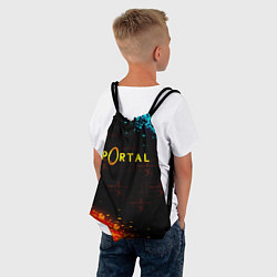 Рюкзак-мешок Portal x Half life, цвет: 3D-принт — фото 2