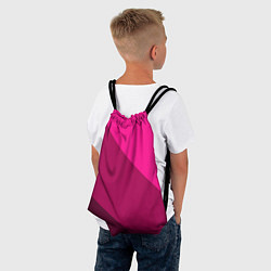 Рюкзак-мешок Широкие розовые полосы, цвет: 3D-принт — фото 2