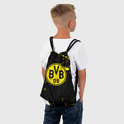 Рюкзак-мешок Borussia yellow splash, цвет: 3D-принт — фото 2