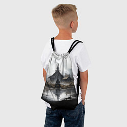 Рюкзак-мешок Изба на болоте, цвет: 3D-принт — фото 2