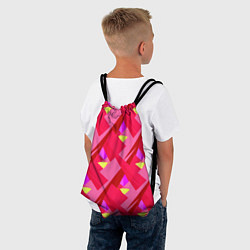 Рюкзак-мешок Красные плоскости, цвет: 3D-принт — фото 2